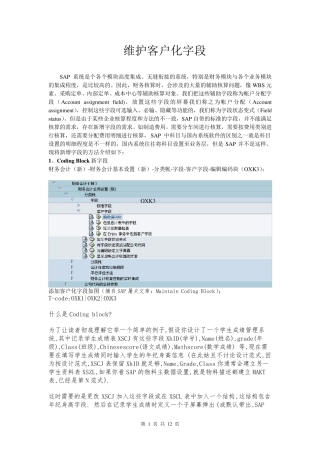 CodingBlock客户化自定义新字段(必读)