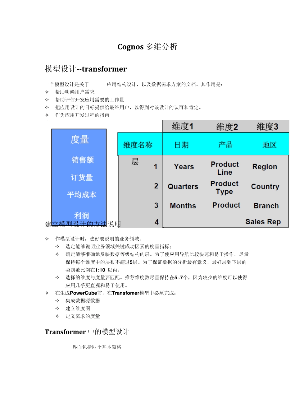 cognos多维分析使用说明_第1页