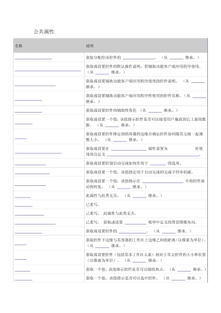 Combo控件属性