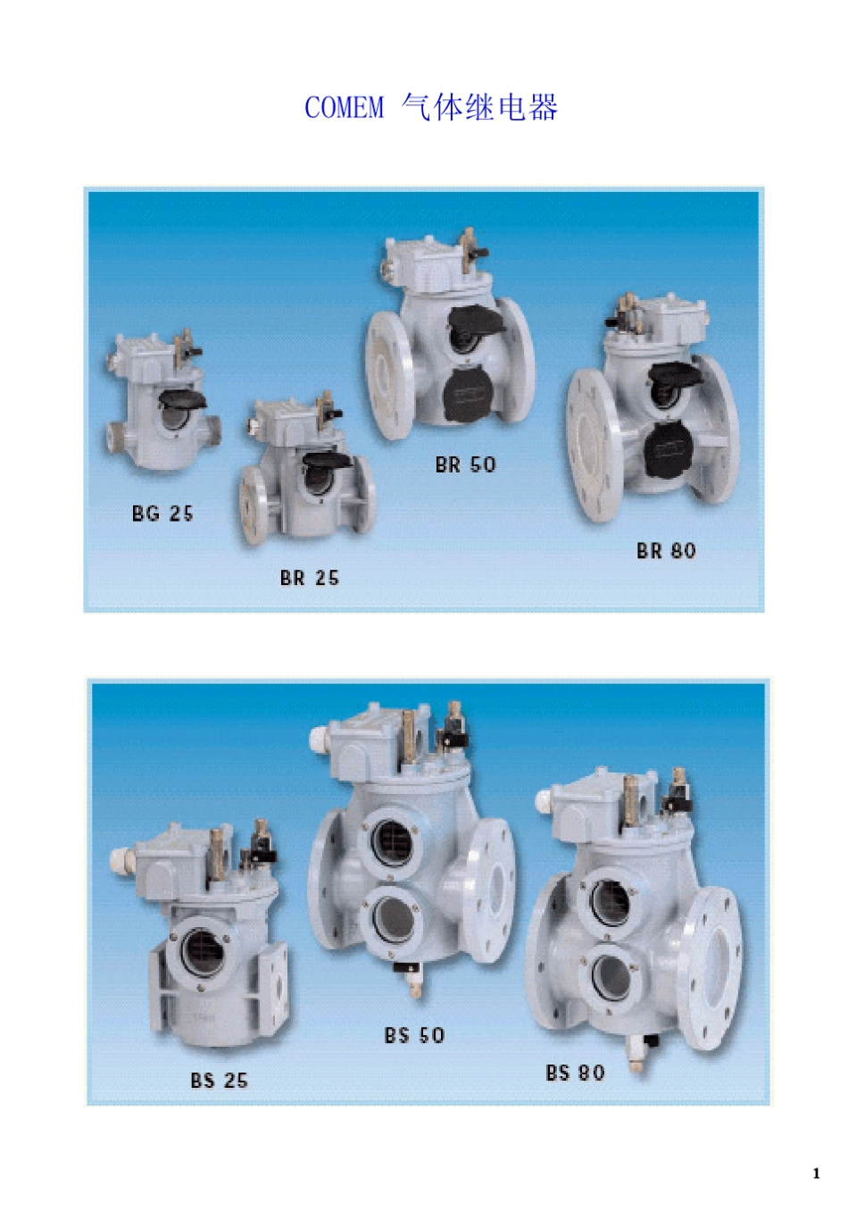 COMEN气体继电器使用说明书_第2页