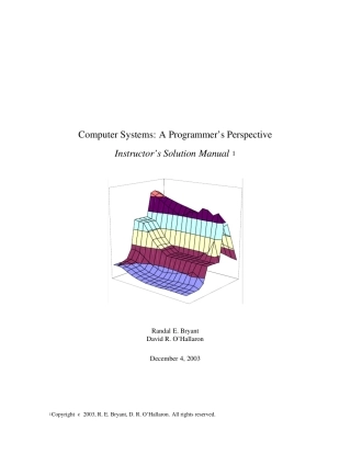ComputerSystems深入理解计算机系统