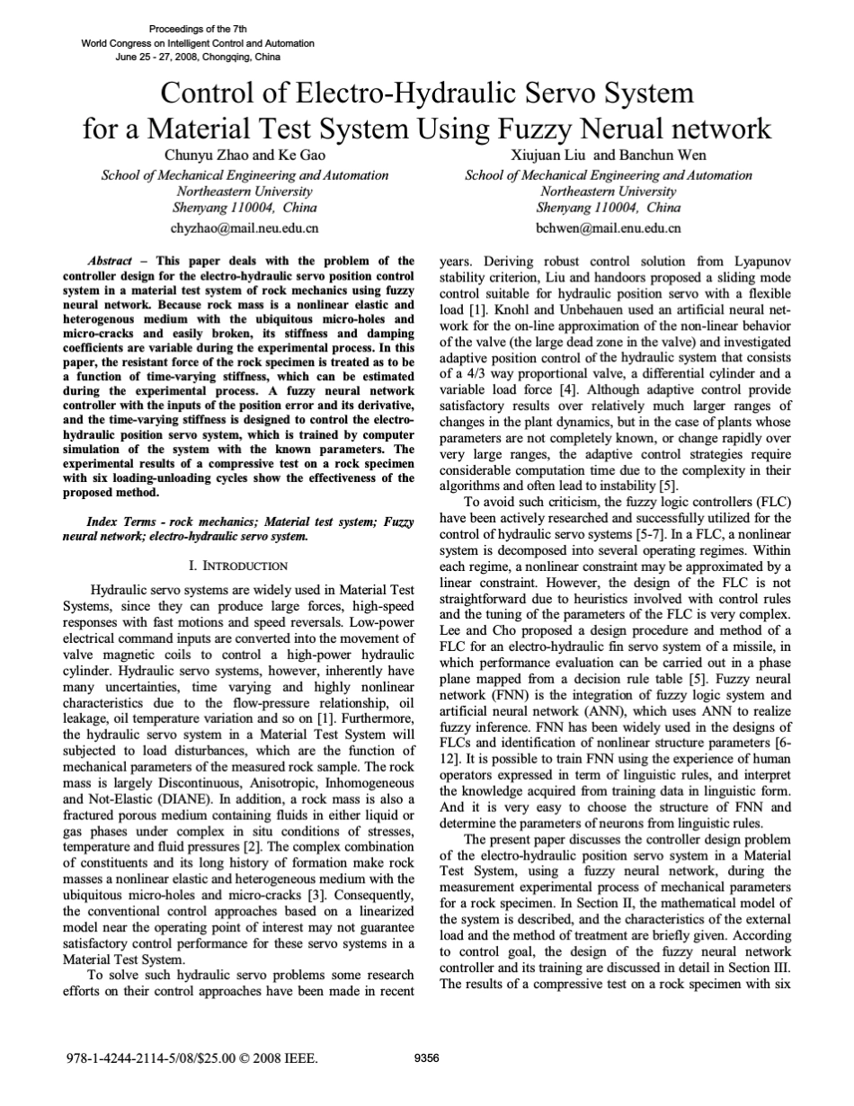 ControlofElectroHydraulicServoSystem_第1页