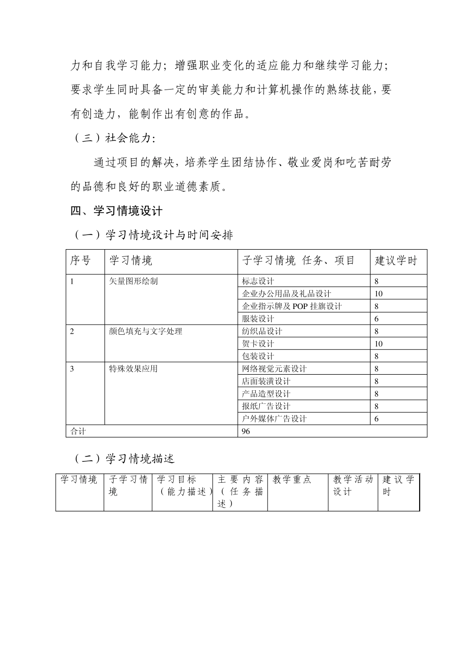 CorelDraw平面设计课程标准_第3页