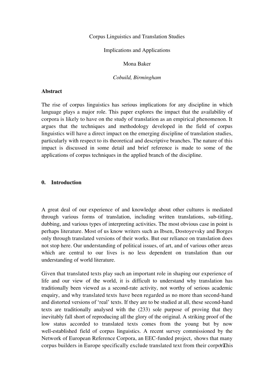 CorpusLinguisticsandTranslationStudiesMonaBaker1993语料库翻译学文献_第1页