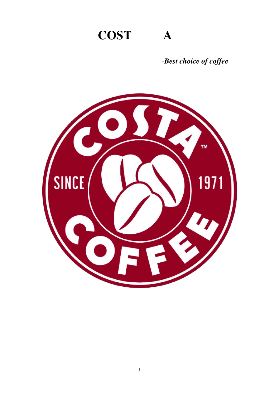 Costa调研报告_第1页