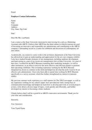 COVERLETTER英文求职信参考