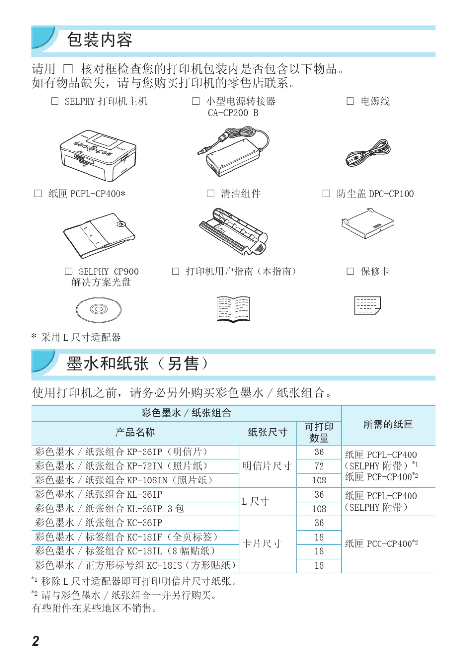 CP900说明书去水印版_第2页