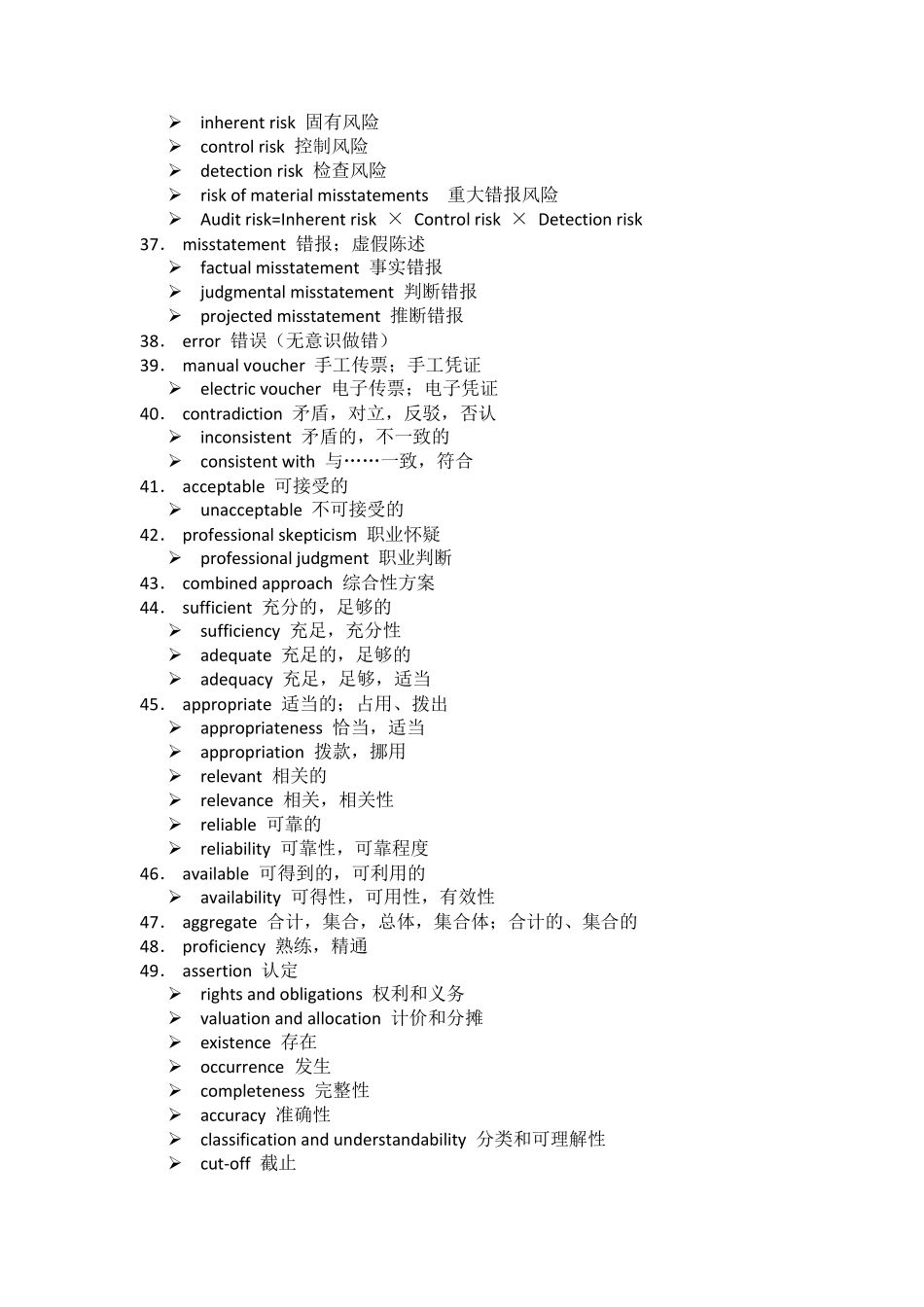 CPA英语词汇通关必备手册(审计14)_第3页