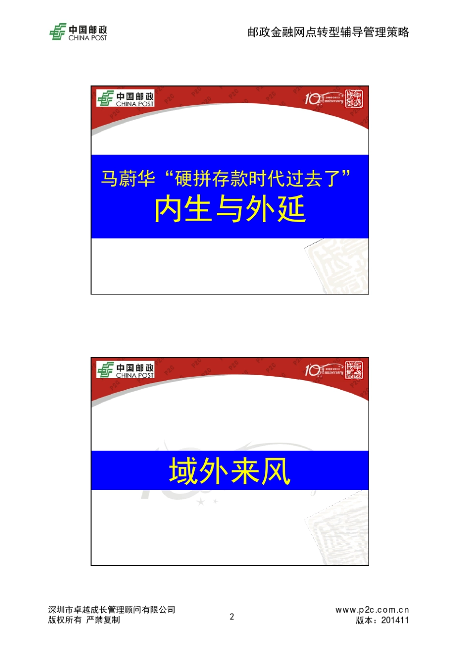 CP_网点转型督导员转型辅导管理策略1D学员版_20141117_第2页