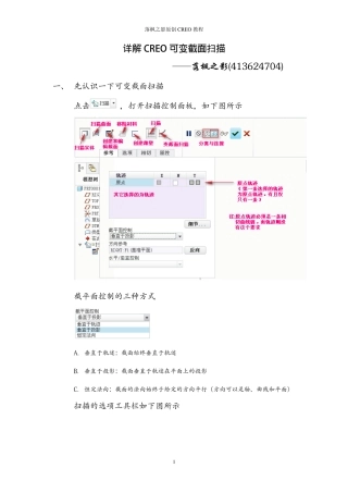 CREO变截面扫描应用(vss)