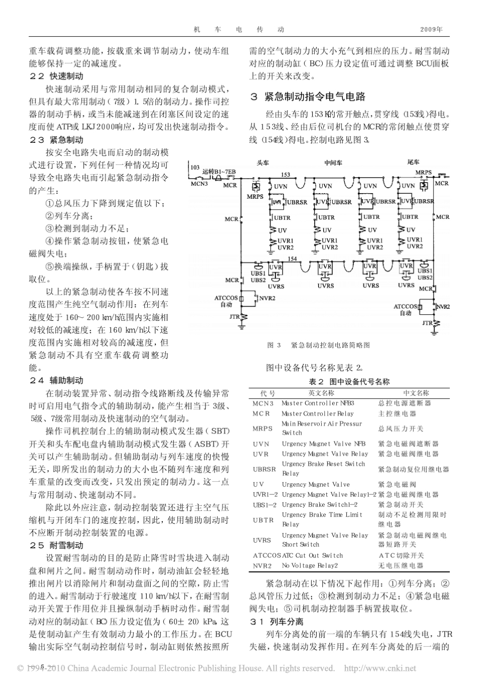CRH2型200km_h动车组制动系统_第3页