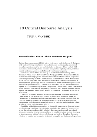 Critical+Discourse+Analysis_Van+Dijk+批判性话语分析