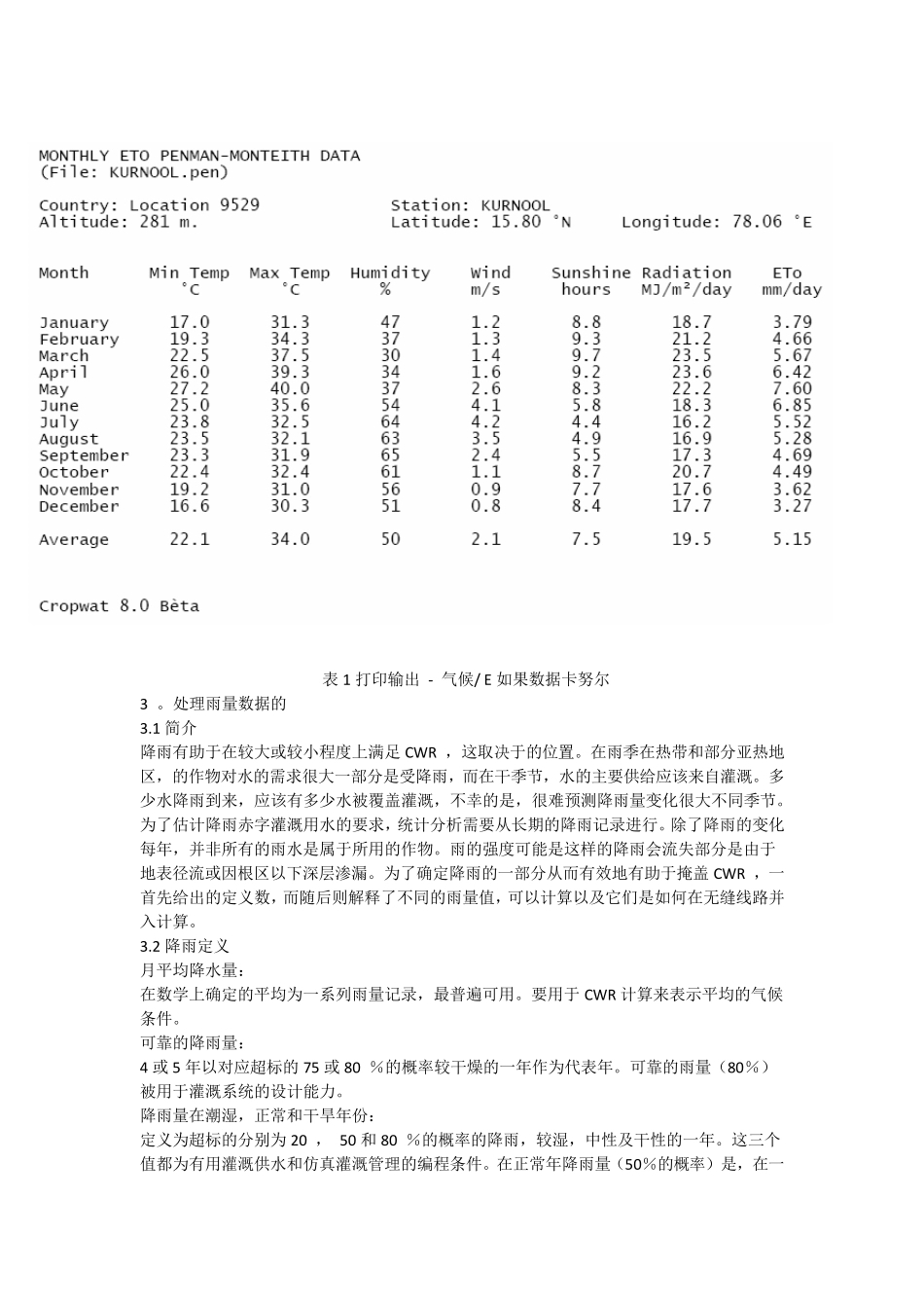 CROPWAT8作物水分计算软件说明书_第3页