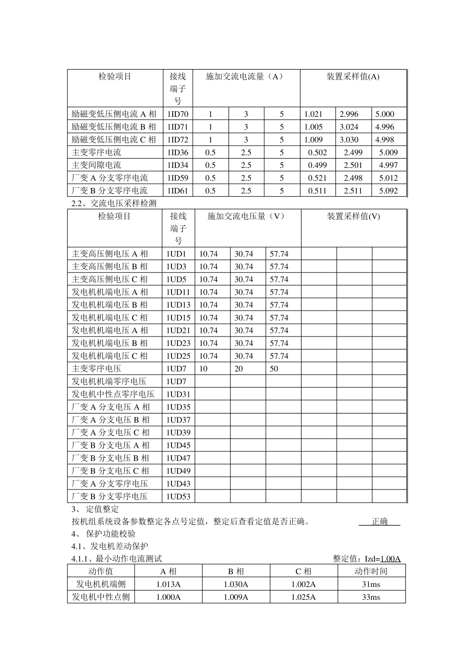 CSC300数字式发变组保护校验报告1_第2页
