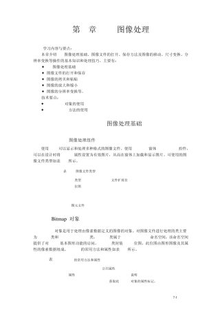 Csharp图像处理教案