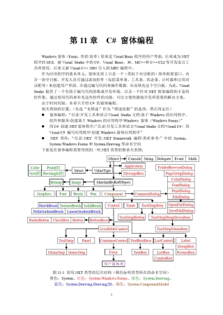 CSharp窗体编程