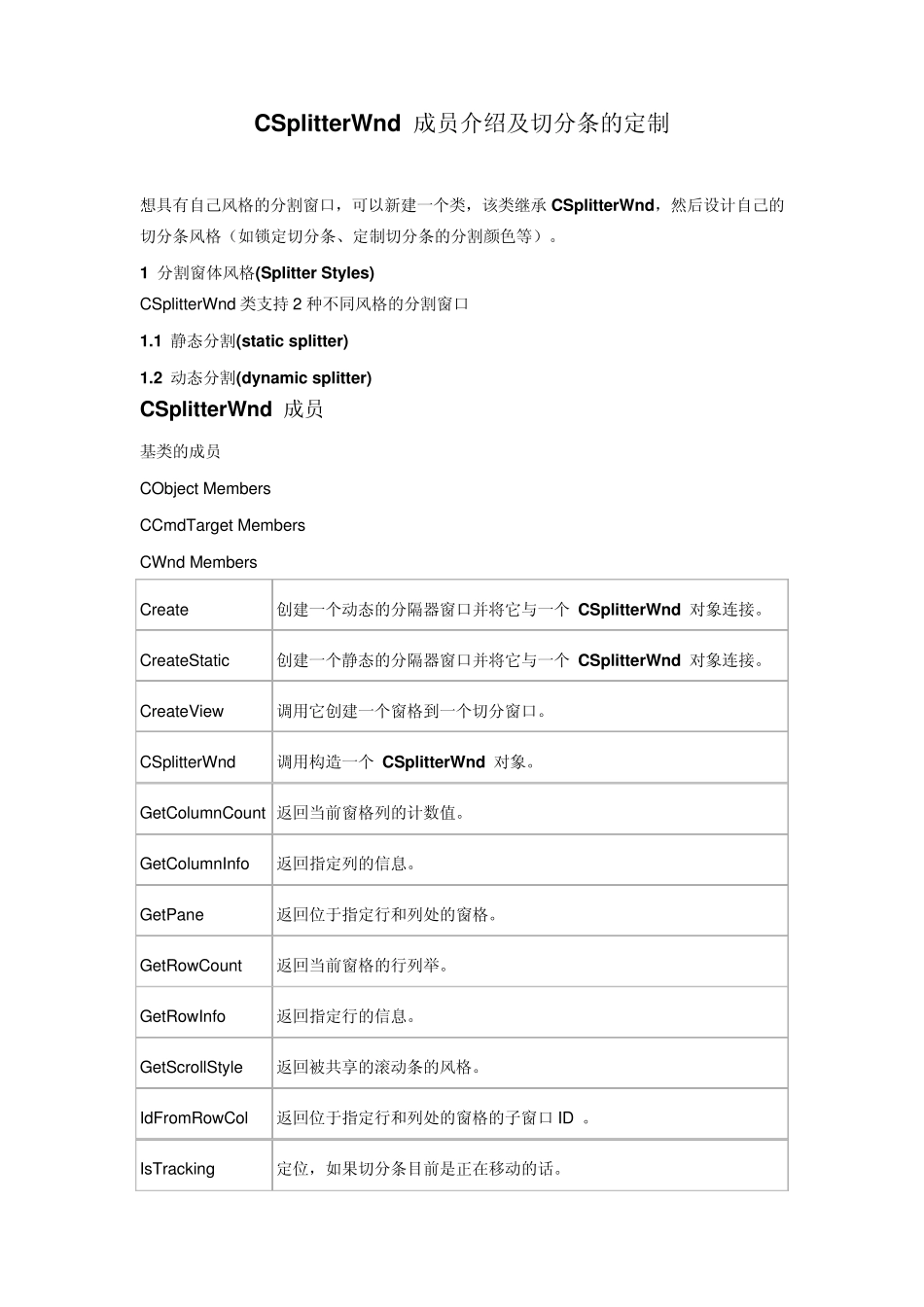 CSplitterWnd分割窗口_第1页