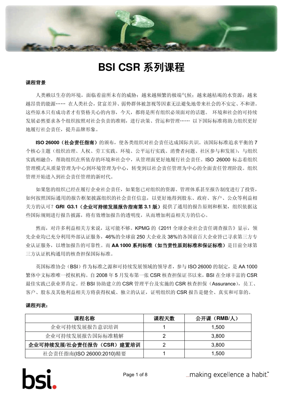 CSR系列培训课程20120723_第1页