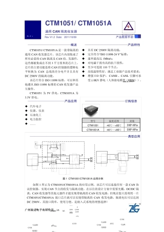 CTM1051技术手册