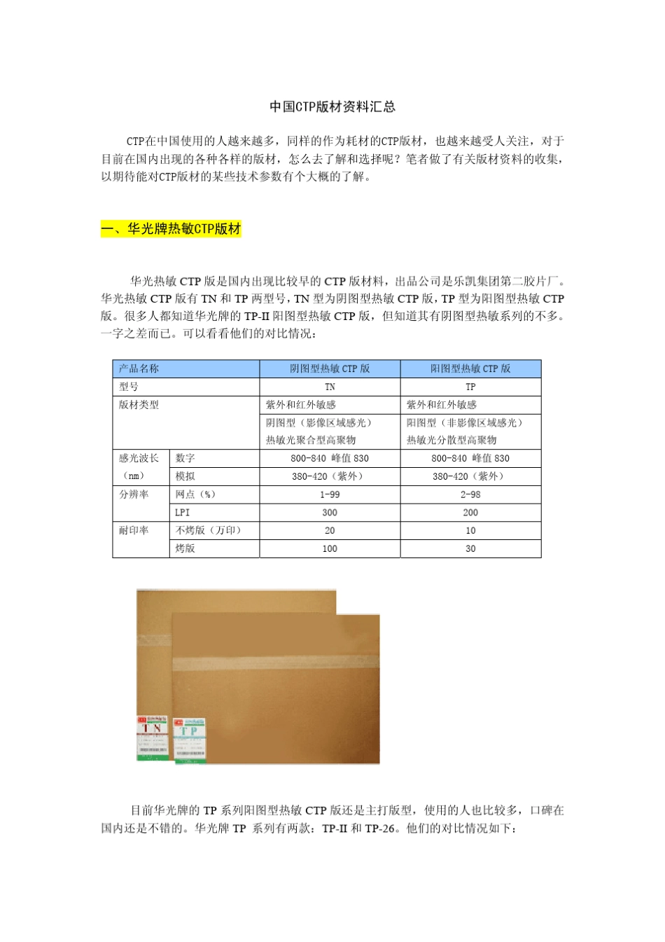 CTP版材资料汇总_第1页