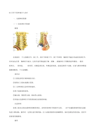 Ct引导下的疼痛介入治疗