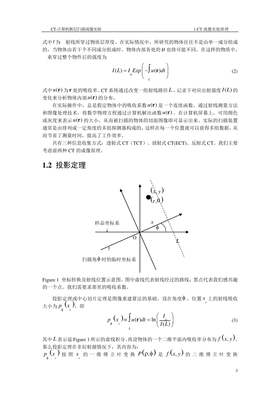 CT计算机断层扫描成像实验_第3页