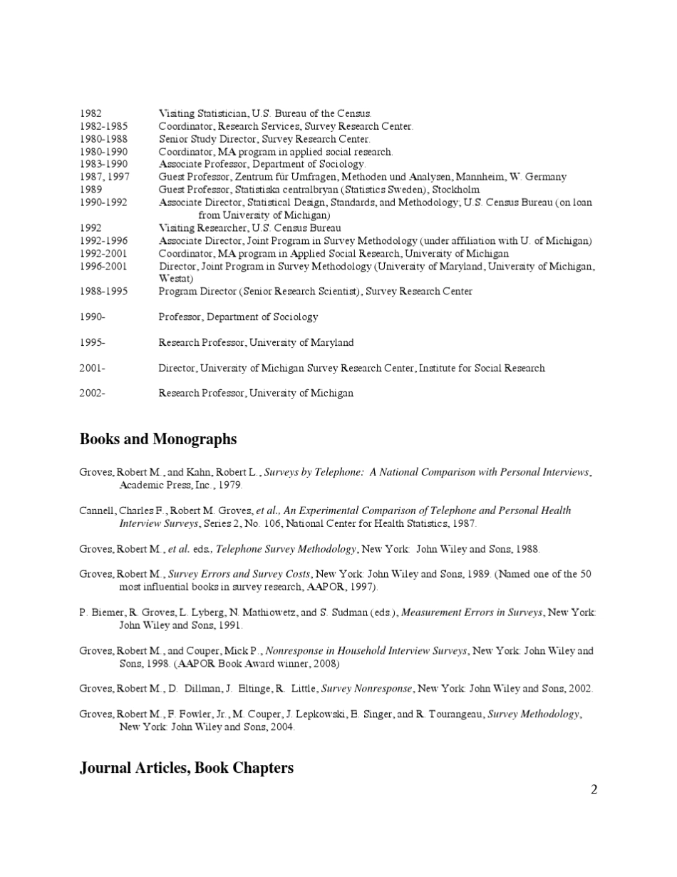 CurriculumVitaeRobertMGroves_第2页