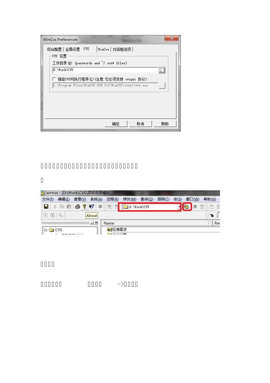 CVS客户端安装及使用简单指南_第3页
