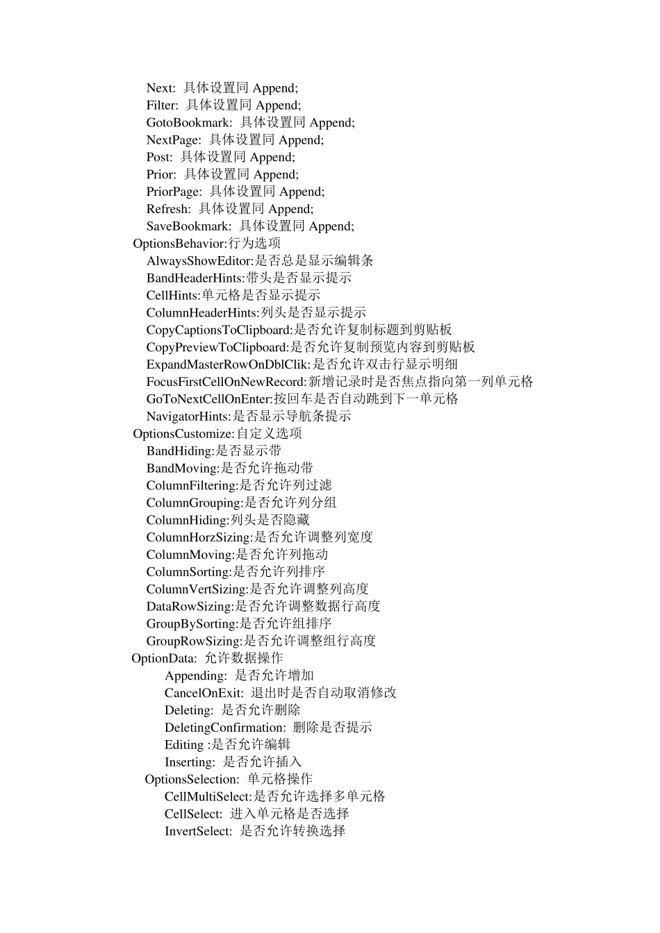 CXGRID控件使用说明_第3页