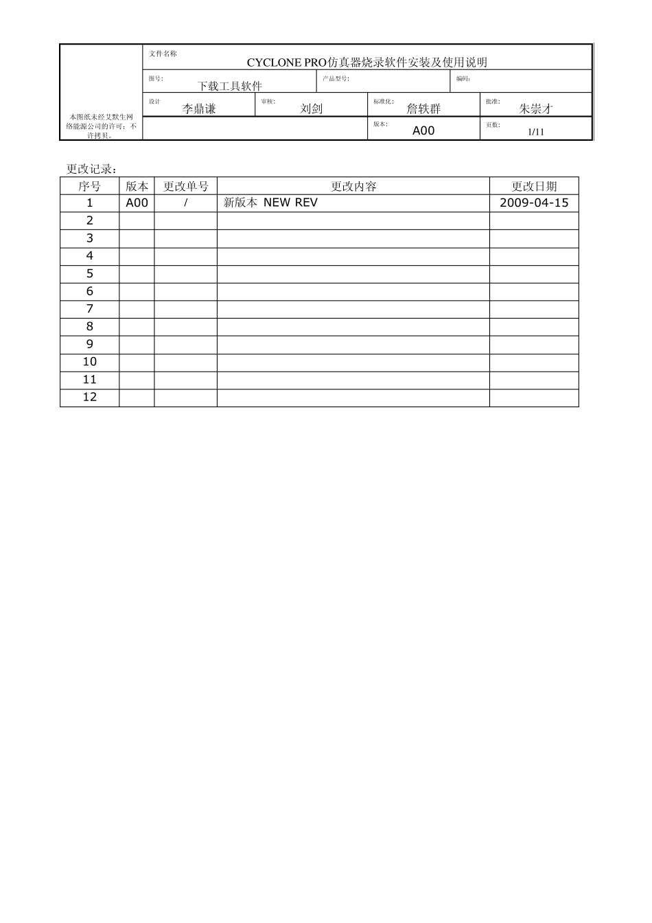 CYCLONEPRO仿真器安装说明_第1页