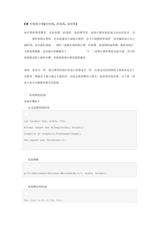 C绘制统计图(柱状图,折线图,扇形图)