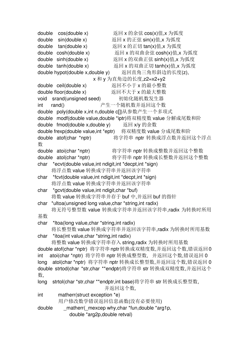 C语言库函数手册_第2页