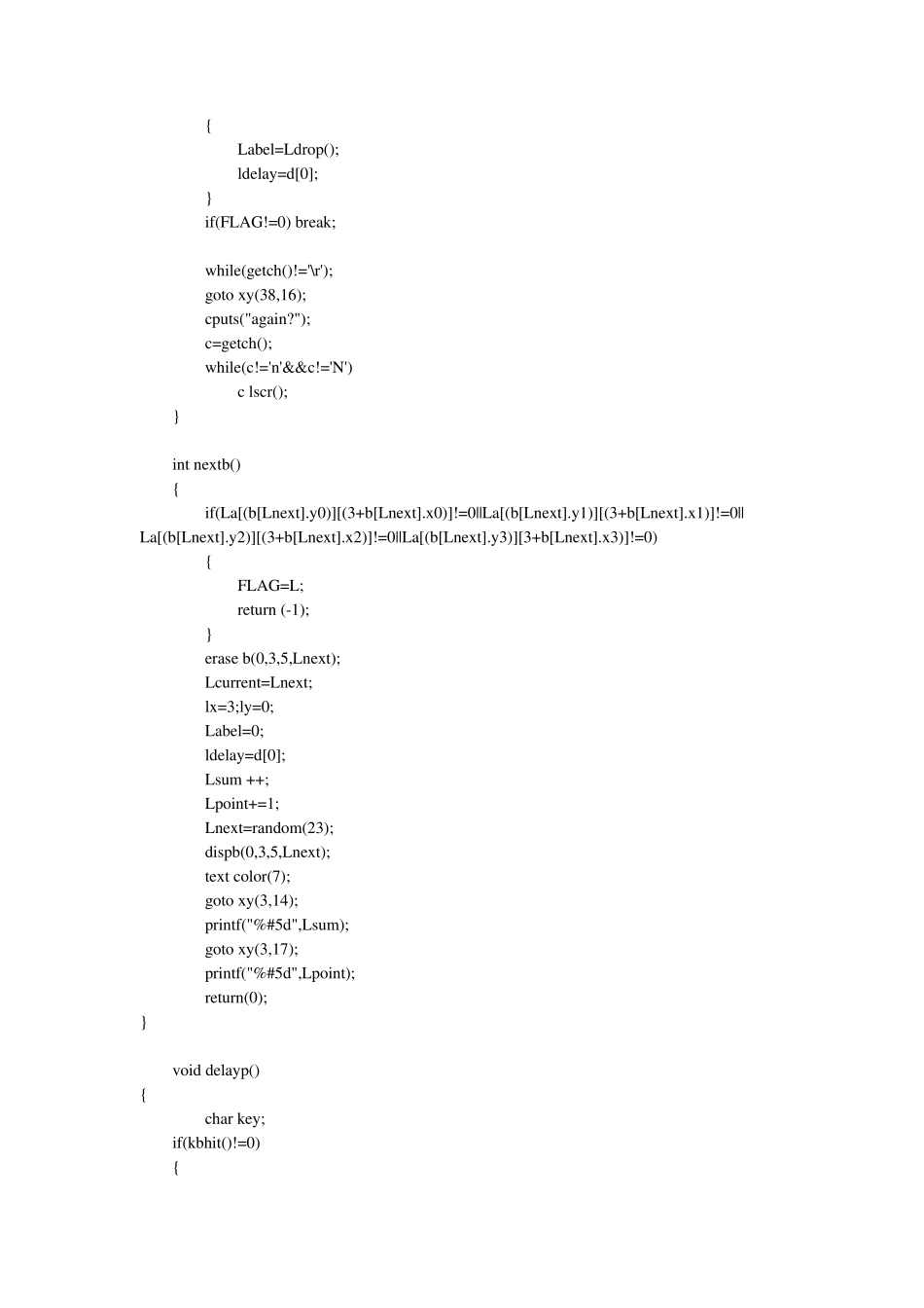 C语言编程游戏代码_第2页