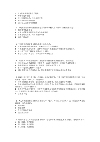 D22如何成为高效人力资源管理者