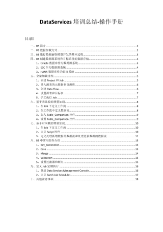 DataService操作手册