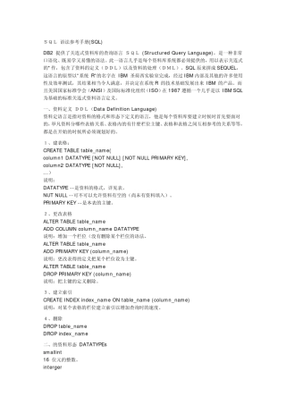 DB2SQL语法速查