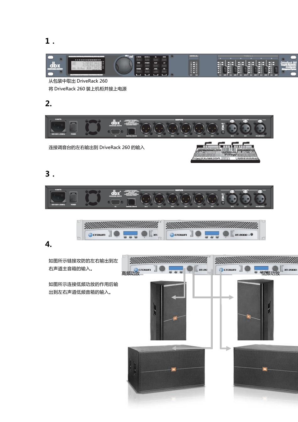 dbx260简易操作手册(前面板)_第3页