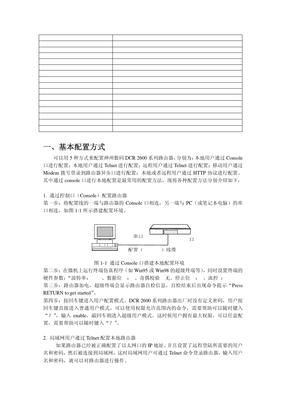 DCR2600系列路由器配置手册_第3页