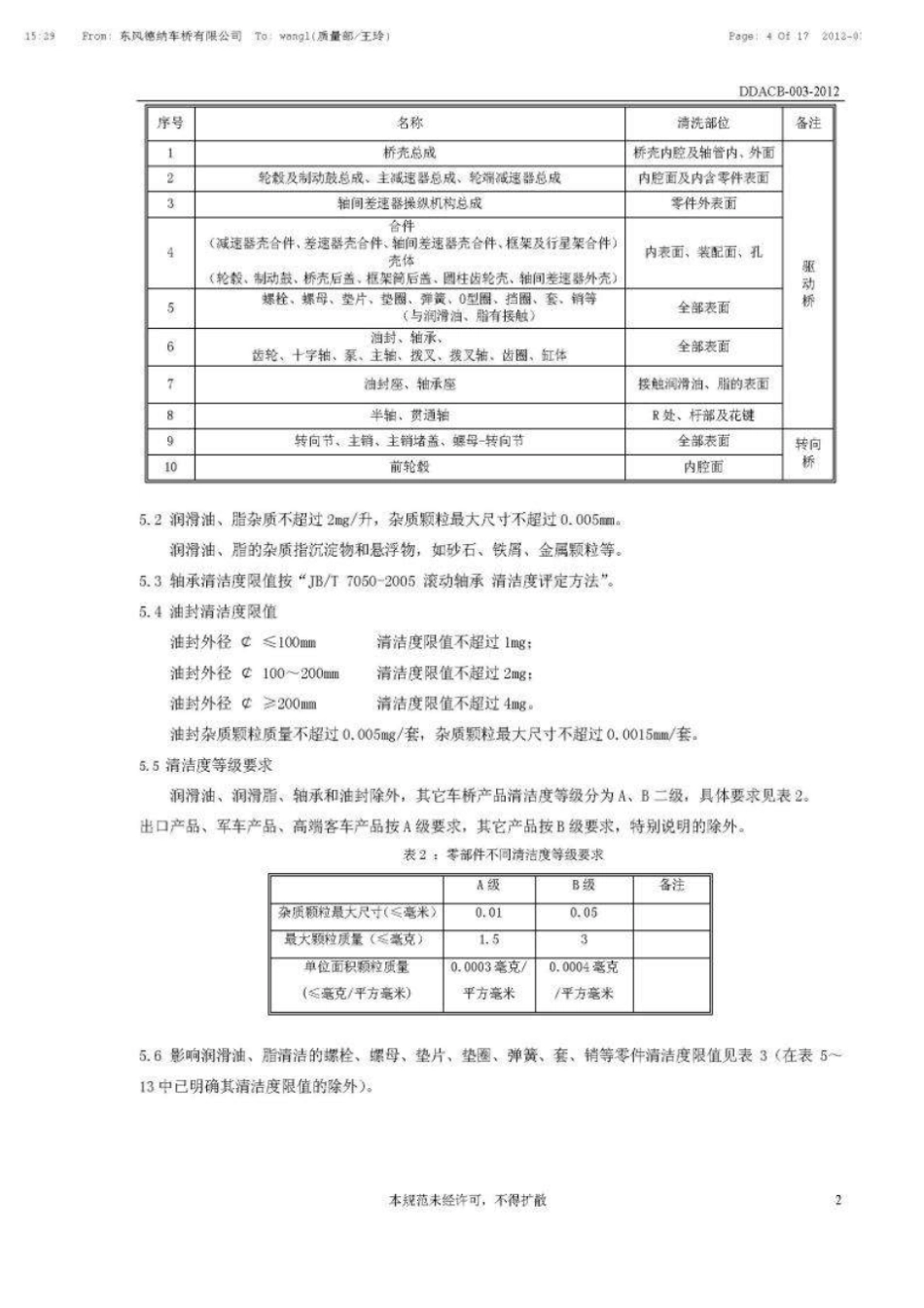 DDACB0032012车桥零部件清洁度_第3页