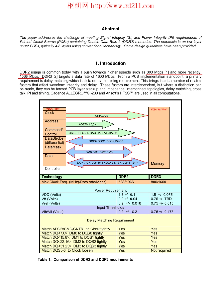 DDR2与DDR3信号完整性及PCB设计_第2页