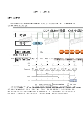 DDR与DDRII