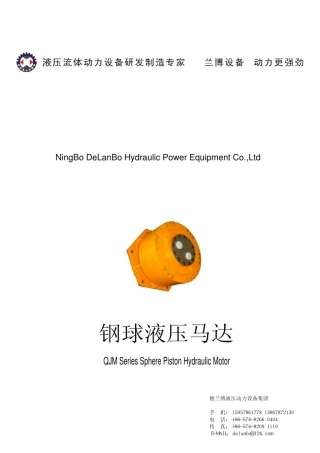 DELANBO动力QJM钢球马达