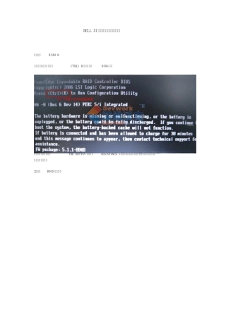 DELL2900、2950等系列5I阵列卡快速设置图文教程