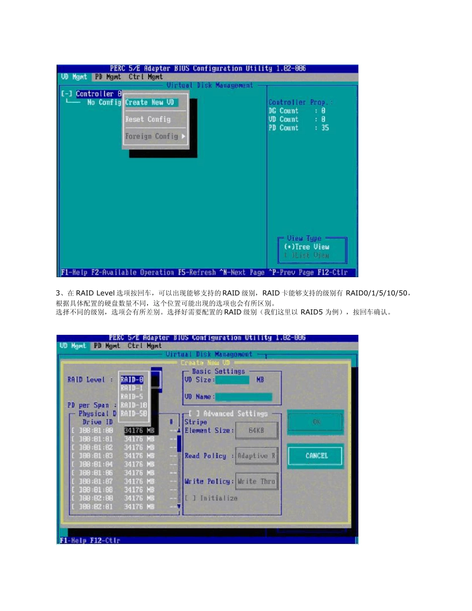 DellR710磁盘阵列配置手册_第2页