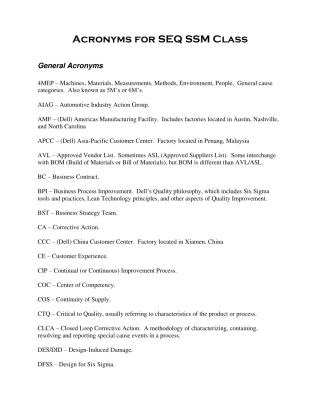 Dell常用专有名词