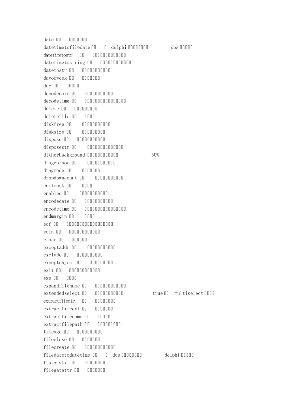 Delphi基本函数集_第2页