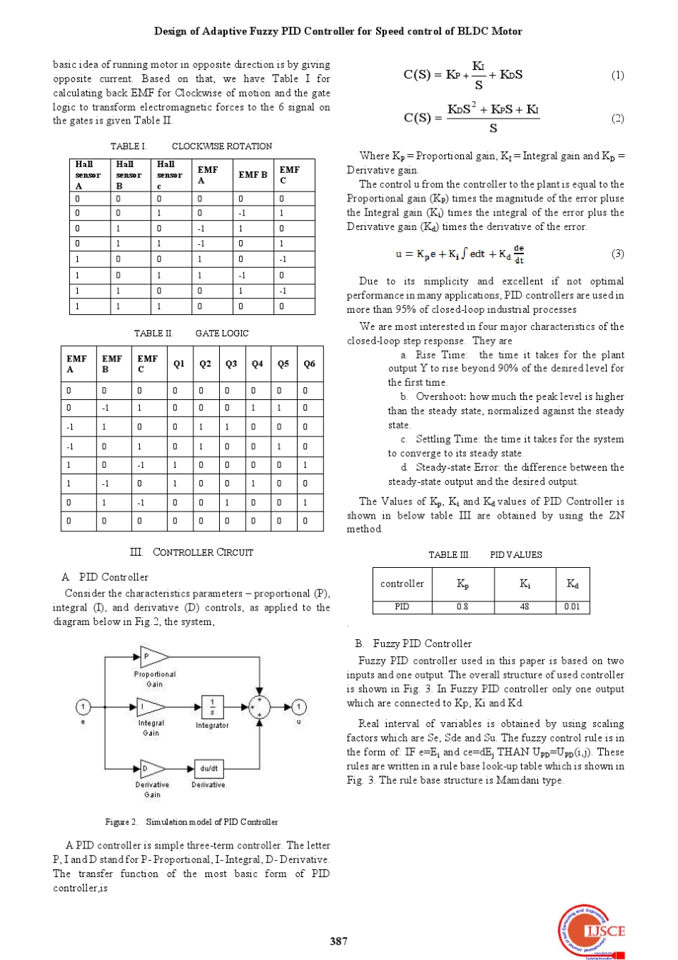 DesignofAdaptiveFuzzyPIDControllerforSpeedcontrolofBLDCMotor(无刷直流电机控制英文文献)_第2页