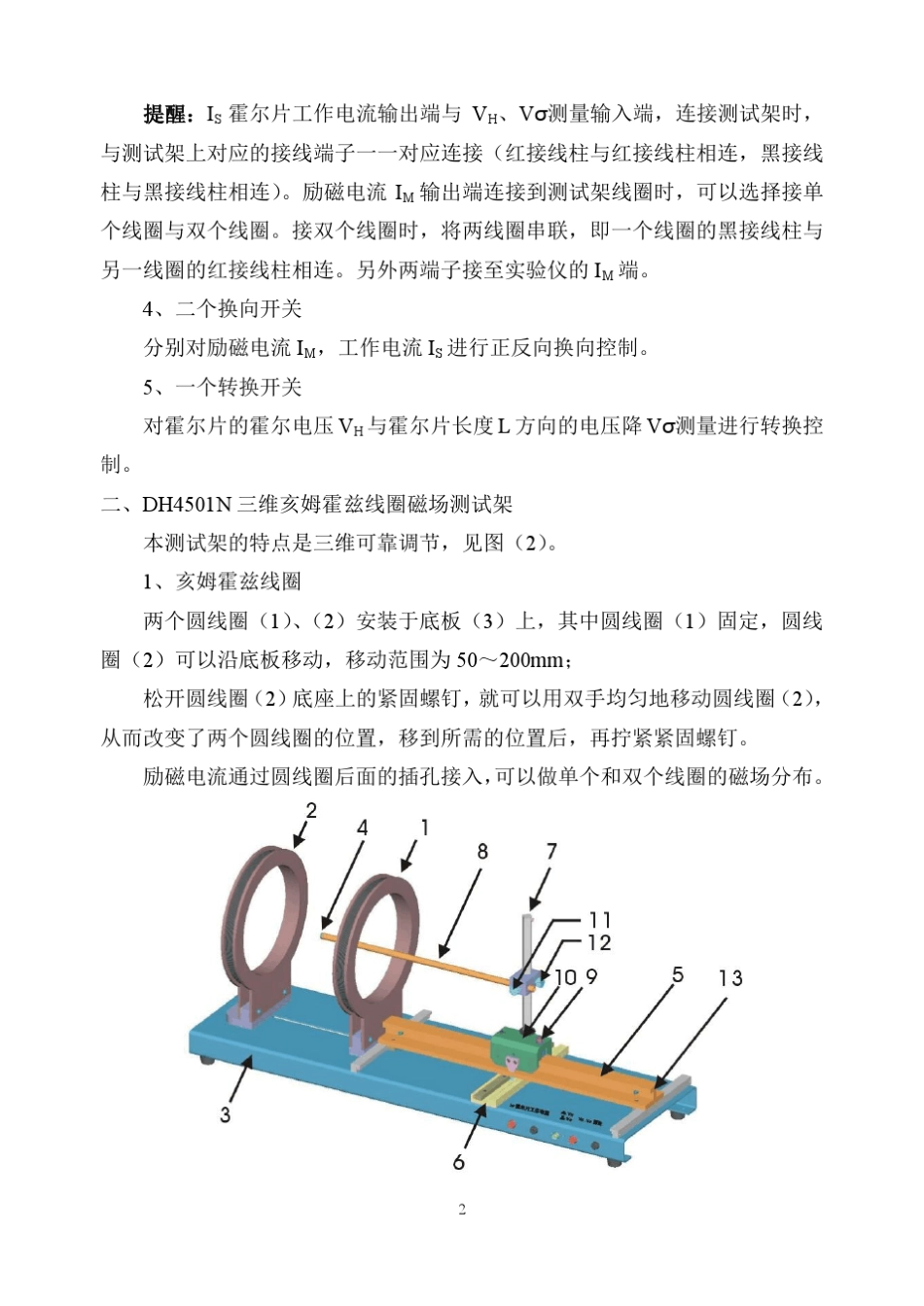 DH4501N型亥姆霍兹线圈磁场实验仪_第3页