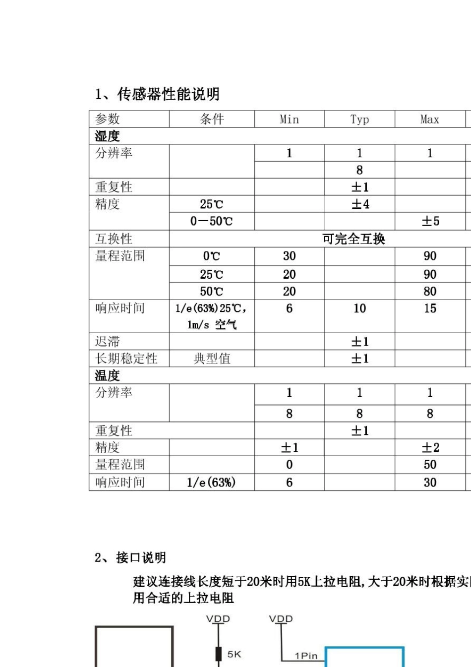DHT11中文资料及C例程_第2页