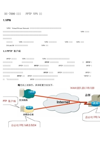 DI7000路由器PPTPVPN设置